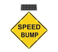 Segnale di sicurezza for attraversamenti pedonali a LED solare resistente alle intemperie - 24"