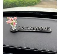 Segnale di stop temporaneo per cruscotto auto con numeri di telefono adesivi in silicone (Begonia)