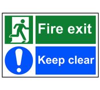 Segnale Di Uscita Antincendio Non Ostacolare - PVC 300 X 200Mm SCA1540