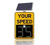 Segnale di velocità digitale a LED solare con feedback radar, rilevatore di velocità in alluminio per la sicurezza del traffico e la visualizzazione della velocità