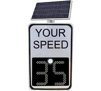 Segnale di velocità radar solare con telecomando, scheda di feedback del traffico per autostrade e strade a velocità limitata