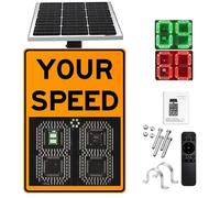 Segnale di visualizzazione della velocità radar solare per autostrade e strade limitate con accessori