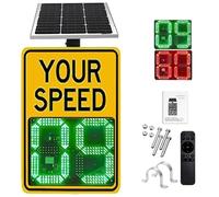 Segnale di visualizzazione della velocità radar solare per autostrade e strade limitate con accessori