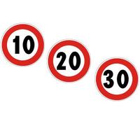 SEGNALE LIMITE MASSIMO 10 FIG 50 CERCHIO CM 60 IN METALLO RIFRANGENTE