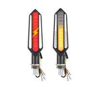 Segnale Luce Freno 2 In 1 Moto LED Indicatori Di Direzione Anteriori Posteriori Lampada Segnalazione Lampeggiante Luci DRL Segnali Acqua Che Scorre