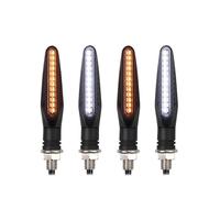 Segnale Luce Freno 24LED Moto LED Indicatori Di Direzione Bianco Rosso Ambra Che Scorrono Luce Anteriore Lampeggiatore Per Dirt Bike Sport