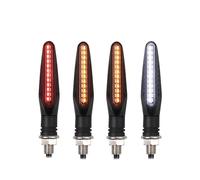 Segnale Luce Freno 24LED Moto LED Indicatori Di Direzione Bianco Rosso Ambra Che Scorrono Luce Anteriore Lampeggiatore Per Dirt Bike Sport