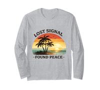 Segnale Perso Trovato Pace Calma Spiaggia TRO Maglia a Manica