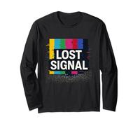 Segnale perso Vaporwave Glitch Art Maglia a Manica