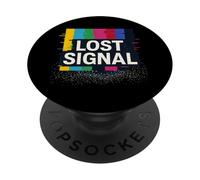 Segnale perso Vaporwave Glitch Art PopSockets PopGrip Adesivo