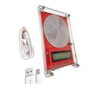 Segnale portatile da 7,83 Hz per risonanza delle onde Schumann (rosso) | Segnale portatile da 7,83 Hz per risonanza d'onda Schumann con oscillatore stabile per l'uso a casa e in ufficio (nero)