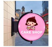 Segnale pubblicitario illuminato a LED su entrambi i lati, per esterni, per affari, bar, hotel, 50 cm