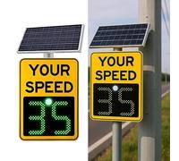 Segnale radar a LED ad energia solare con controllo remoto per la sicurezza del traffico su autostrade e strade a velocità limitata