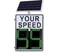 Segnale Radar Ad Energia Solare 50x70cm/60x90cm, Rilevatore di velocità Radar Digitale, Segnale Stradale a LED Solare in Alluminio, Avviso di Limite di velocità Mainselectricity-50 * 70mm