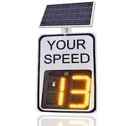 Segnale radar per la visualizzazione della velocità, indicatore di limite | Segnale luminoso a LED lampeggiante, utile per la sicurezza stradale e di quartiere, dimensioni 24x35 pollici.