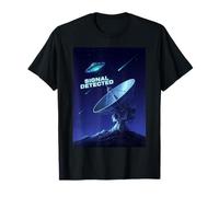 Segnale rilevato UFO Alieno UFO Flying Saucer Satellite Dish UAP Maglietta