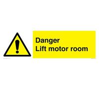 Segnale Sala motore Danger Lift - 600x200mm - L62