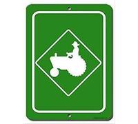 Segnale stradale con indicazione di avvertimento trattore agricolo garage Wall Art Outdoor Indoor 30,5 x 20,3 cm Nuovo alluminio metallo latta segno