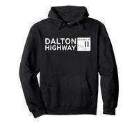 Segnale Stradale Dalton Highway Alaska Route 11 Felpa con Cappuccio