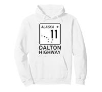 Segnale Stradale Dalton Highway Alaska Route 11 Felpa con Cappuccio