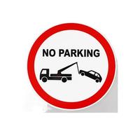 Segnale stradale Jpct, nella sezione di costruzione non viene utilizzata alcuna decalcomania di parcheggio e l'adesivo impermeabile lungo la strada misura 11,6 cm × 11,6 cm(1PCS,30cm)