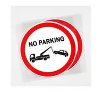 Segnale stradale Jpct, nella sezione di costruzione non viene utilizzata alcuna decalcomania di parcheggio e l'adesivo impermeabile lungo la strada misura 11,6 cm × 11,6 cm(2PCS,50cm)