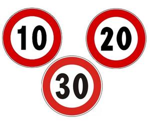 Segnale stradale limite di velocità