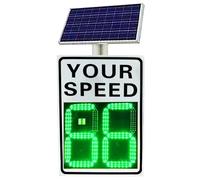 Segnale stradale radar solare - rilevatore di limite di velocità per la sicurezza stradale del veicolo con accessori