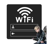 Segnale Wi-Fi In Acrilico | In Acrilico Per Camera Degli Ospiti | Segnale WiFi In Acrilico Resistente All'usura E Alla Caduta, Comodo Per Sala Da Pranzo, Hotel, Bagno Pubblico, Punto Panoramico,