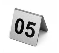 Segnaletica con numeri da tavolo in acrilico, Numeri da tavolo in acrilico multicolore, opzioni di quantità 1 a 100(Silver,1 to 25)