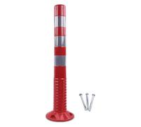 segnaletica del traffico, Coni stradali riflettenti da 29,5 pollici multicolori for vialetti, marciapiedi, strade, confezione 1 2 4(Red and Silver,4 Pack)