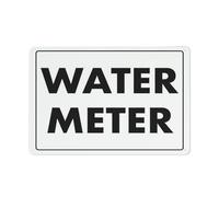 Segnaletica di avvertimento del metallo di alluminio riflettente del segno 12 x 8 pollici del contatore dell'acqua con il simbolo per uso interno ed esterno