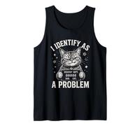 Segnaletica Divertente I Identify As A Problem Bad Cat Canotta