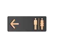 Segnaletica For Bagno Moderno In Acrilico Autoadesivo Neutro Rispetto Al Genere For Hotel Di Casa D'affari(A)