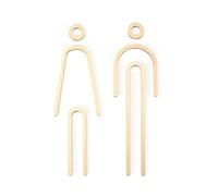 Segnaletica in alluminio per servizi igienici, Cartello for WC, set di cartelli in alluminio aeronautico for uomo e donna, cartelli moderni for porte da bagno, segnaletica for WC(15*4.6cm)