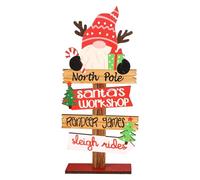 Segnaletica natalizia per la tavola | Segnaletica decorativa per la tavola di Natale | Segnaletica natalizia da tavolo con Babbo Natale per la decorazione domestica del di Natale