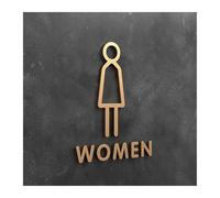 segnaletica per bagni, Etichetta adesiva for targa 3D for WC for porta del bagno, parete, multicolore, dimensioni multiple(Color7,25x16cm)