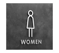 segnaletica per bagni, Etichetta adesiva for targa 3D for WC for porta del bagno, parete, multicolore, dimensioni multiple(Color12,25x16cm)