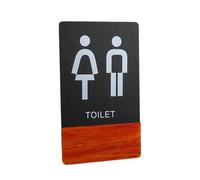 segnaletica per bagni, Targhetta for WC WC Adesivo for porta Targhetta for porta Dimensioni multiple 10x24cm 12x24cm Disegni assortiti(19 Toilet)