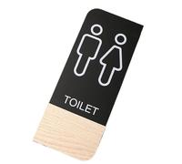 segnaletica per bagni, Targhetta for WC WC Adesivo for porta Targhetta for porta Dimensioni multiple 10x24cm 12x24cm Disegni assortiti(07 Toilet)