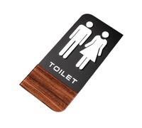 segnaletica per bagni, Targhetta for WC WC Adesivo for porta Targhetta for porta Dimensioni multiple 10x24cm 12x24cm Disegni assortiti(13 Toilet)