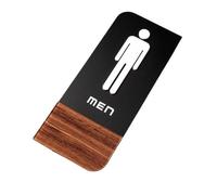 segnaletica per bagni, Targhetta for WC WC Adesivo for porta Targhetta for porta Dimensioni multiple 10x24cm 12x24cm Disegni assortiti(14 Men)