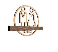 Segnaletica per bagni uomini/donne, Segnaletica for porta del bagno da uomo e da donna, dimensioni multiple for il pubblico dell'ufficio dell'hotel(4,25x18cm)