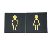 Segnaletica per bagno, Black 8 Inch Square Symbol for a Restroom, for Offices, Businesses, and Restaurants