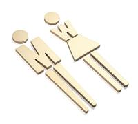 Segnaletica per bagno, Men and Women Modern Bathroom Door Sign Decor, Symbol for a Restroom, for Office Business Restaurant