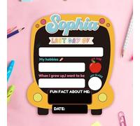 Segnaletica per il primo e l'ultimo giorno di scuola, con nome personalizzabile, ideale come regalo per l'inizio dell'anno scolastico e la laurea all'asilo e alla prima elementare
