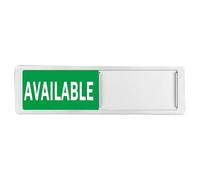 Segnaletica per porta da ufficio con scritta in inglese "Do Not Disturbs Reserved/Available Sliders Sign Home Office Vacant Occupied Privacy" Porta scorrevole riservata o disponibile