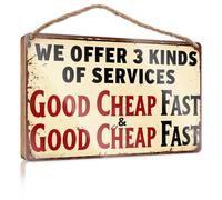 Segnaletica per porta dell'ufficio personalizzata Offriamo 3 tipi di servizi: buono, economico, veloce. Regali estivi Home Sweet Home Sign (20 x 30 cm)