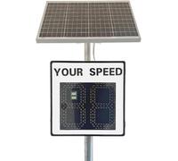 Segnaletica radar solare bicolore per il rilevamento della velocità, display a LED impermeabile IP65 per autostrade, aeroporti, porti e strade.