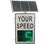 Segnaletica radar solare per il limite di velocità, pannello di feedback | Dimensioni 20x27, visualizza la velocità attuale, supporta la gestione del traffico, adatto per scenari di avviso di